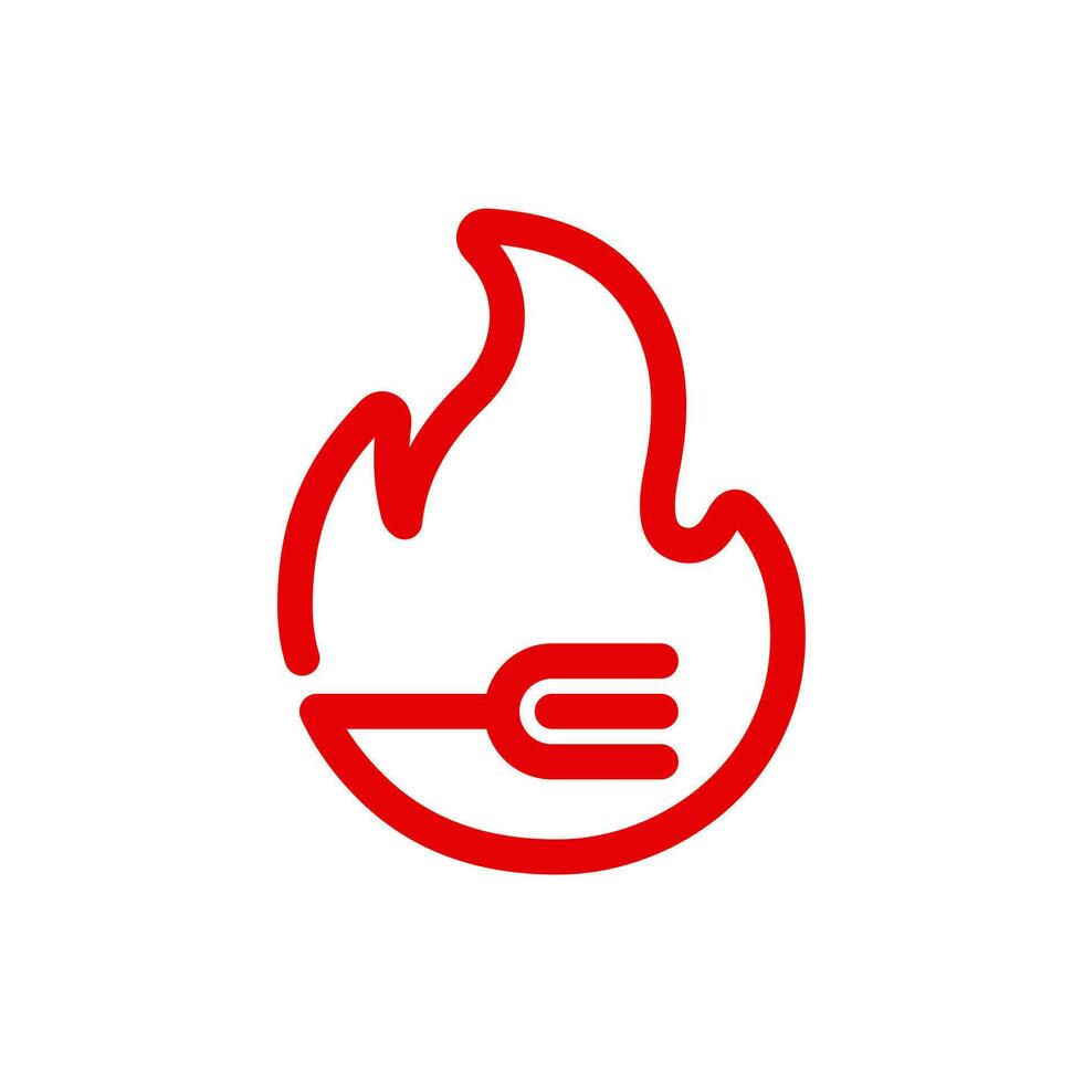 würzig Linie Logo Element Vektor