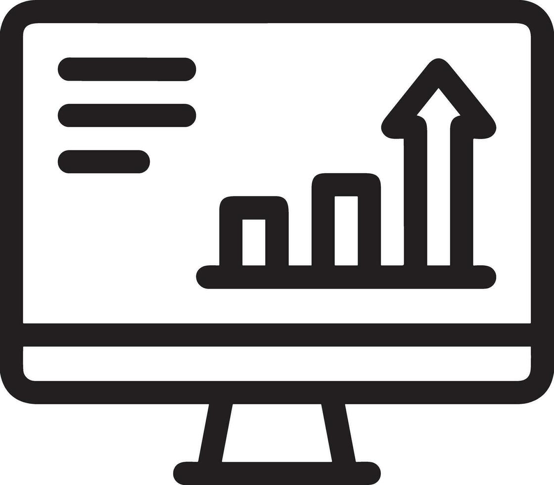 Wachstum Geschäft Symbol Symbol Vektor Bild. Illustration von das Fortschritt Gliederung Infografik Strategie Entwicklung Design Bild