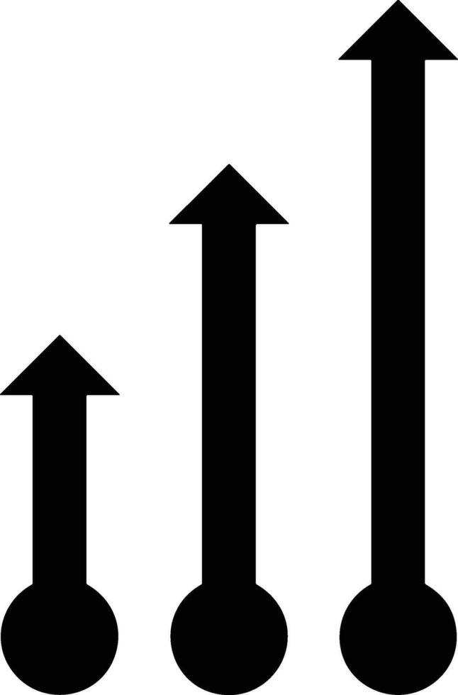 Wachstum Geschäft Symbol Symbol Vektor Bild. Illustration von das Fortschritt Gliederung Infografik Strategie Entwicklung Design Bild