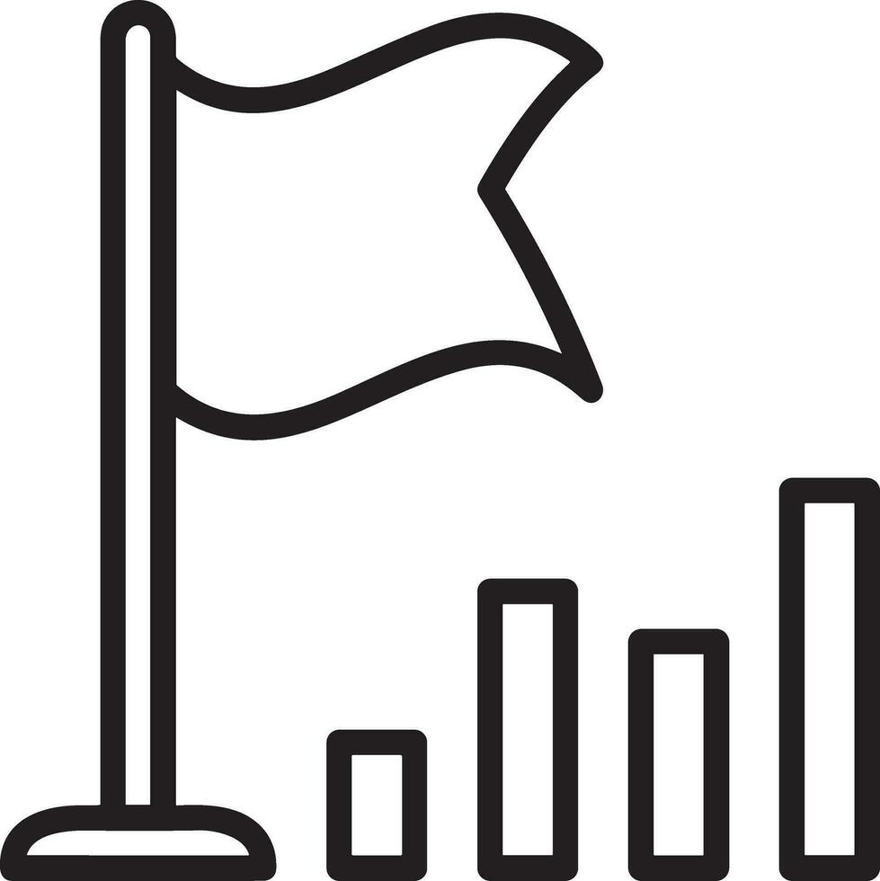 Wachstum Geschäft Symbol Symbol Vektor Bild. Illustration von das Fortschritt Gliederung Infografik Strategie Entwicklung Design Bild