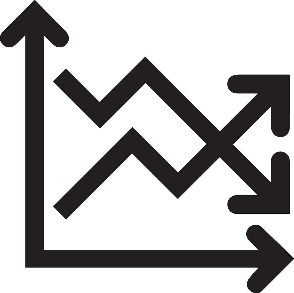 Wachstum Geschäft Symbol Symbol Vektor Bild. Illustration von das Fortschritt Gliederung Infografik Strategie Entwicklung Design Bild