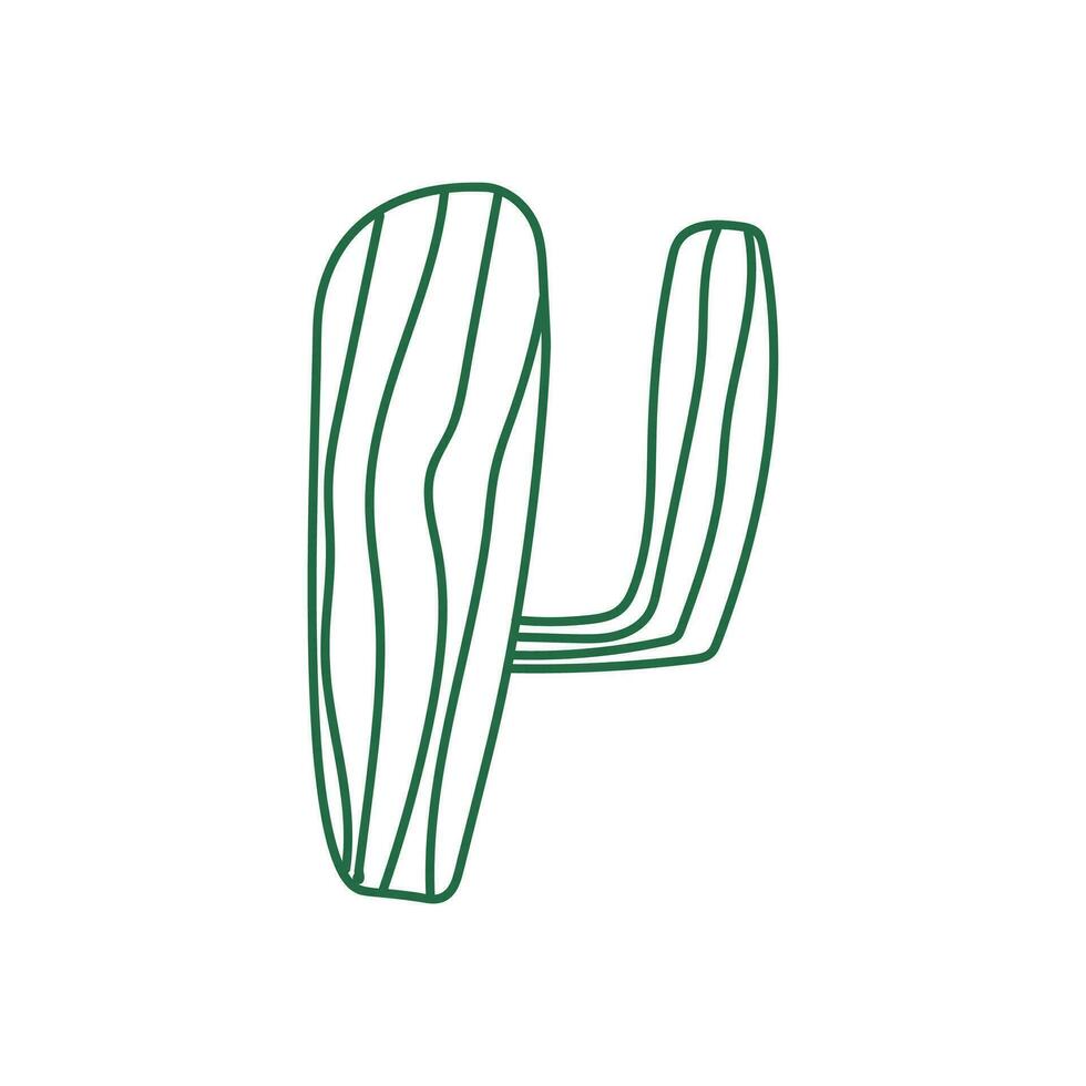 kaktus linje vektor element , kaktus illustration ikon , kaktus ikon , växt kaktus linje