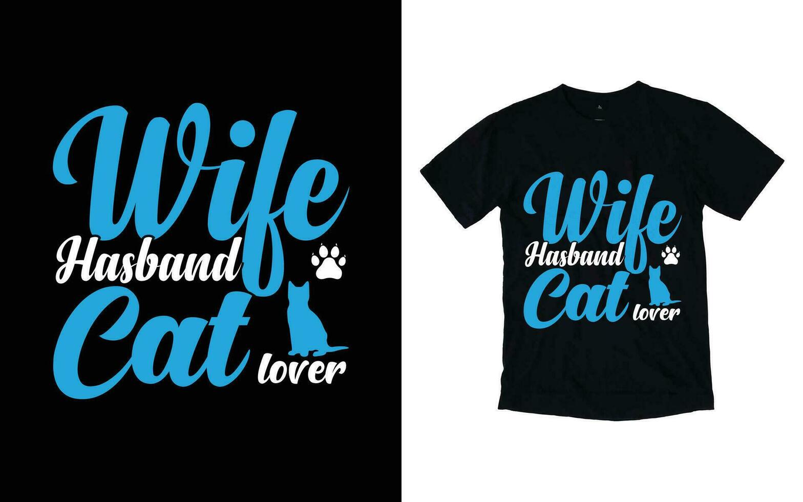 Katze Typografie T-Shirt Design vektor