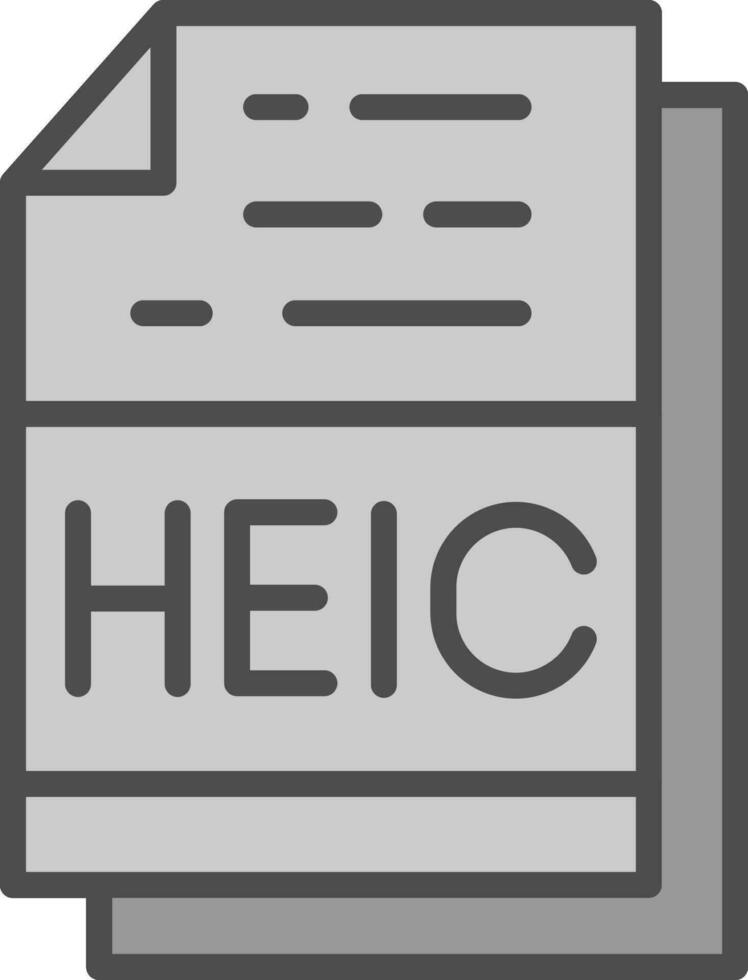 heic vektor ikon design