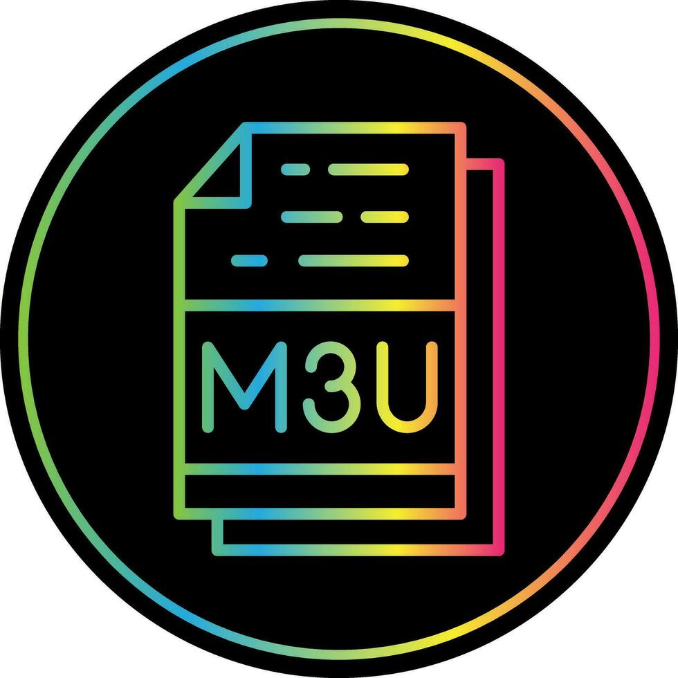 m3u Datei Format Vektor Symbol Design