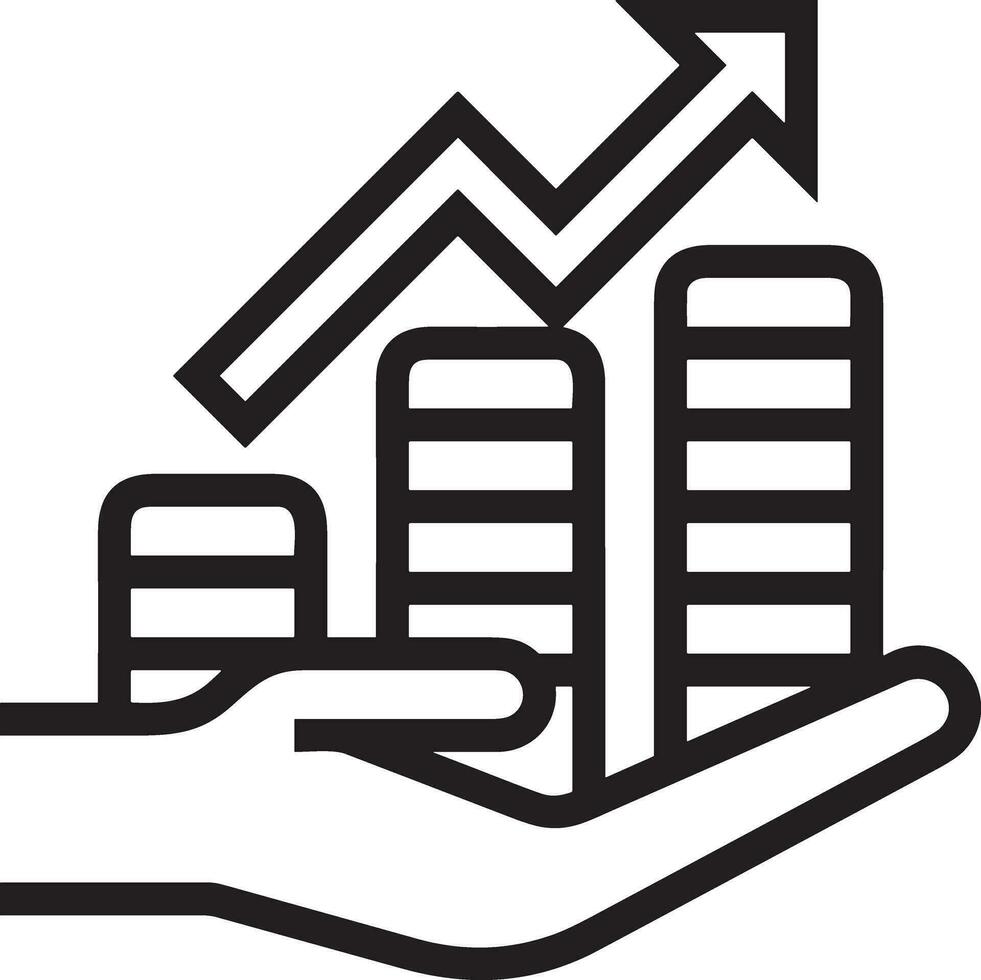 tillväxt företag ikon symbol vektor bild. illustration av de framsteg översikt infographic strategi utveckling design bild