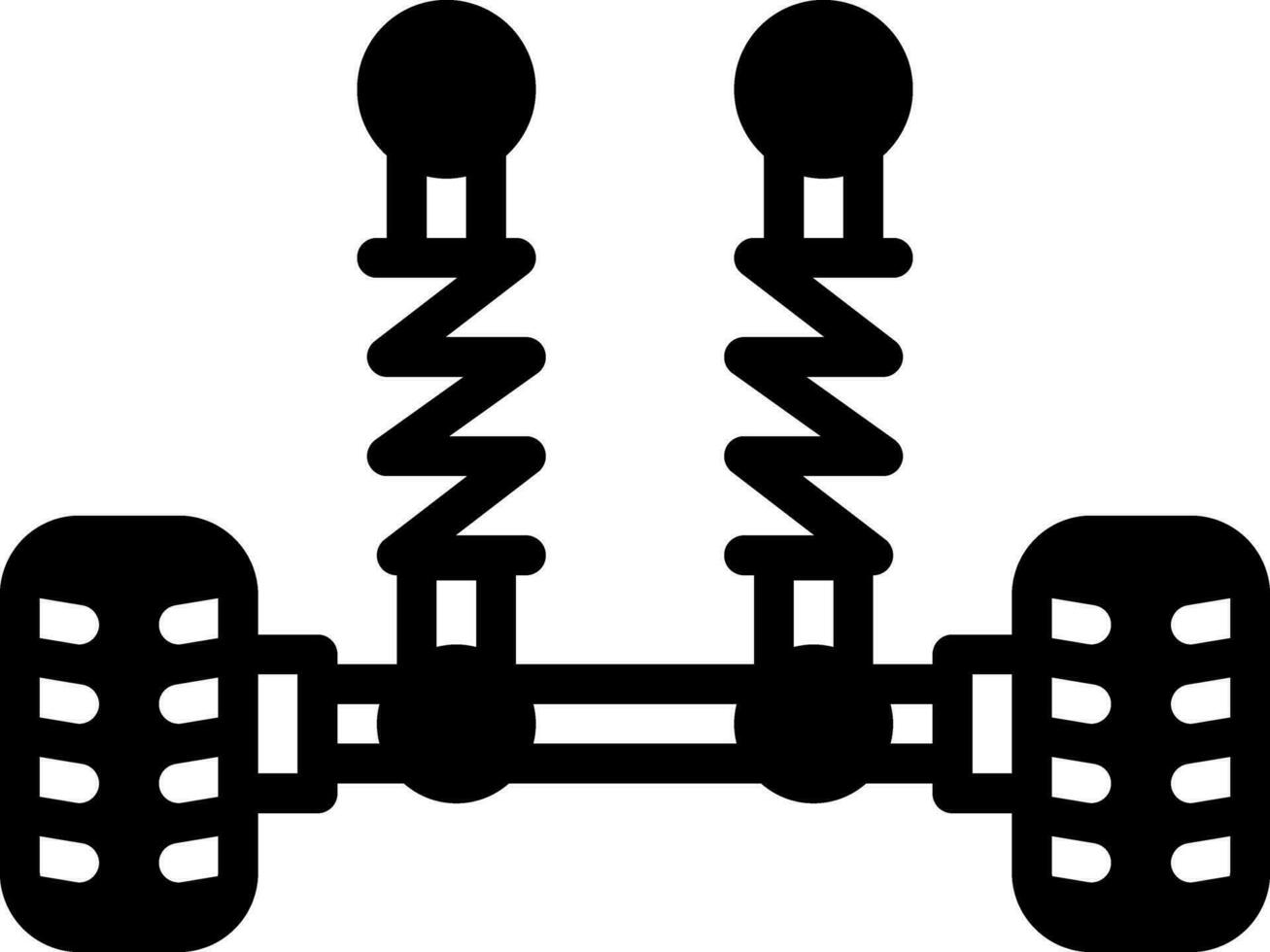 solide Symbol zum Suspension vektor