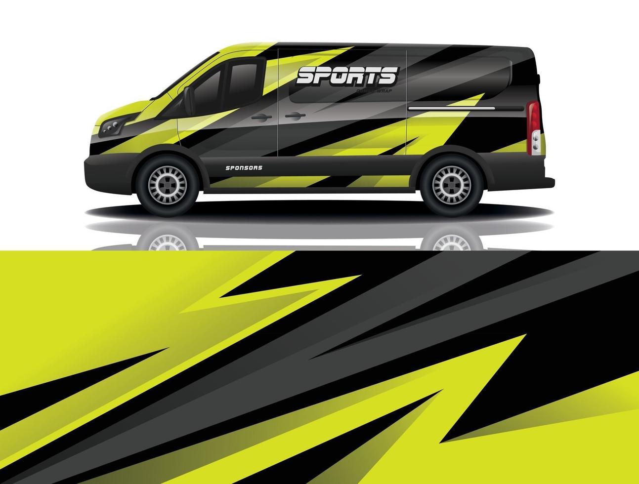 sport bil dekal wrap design vektor