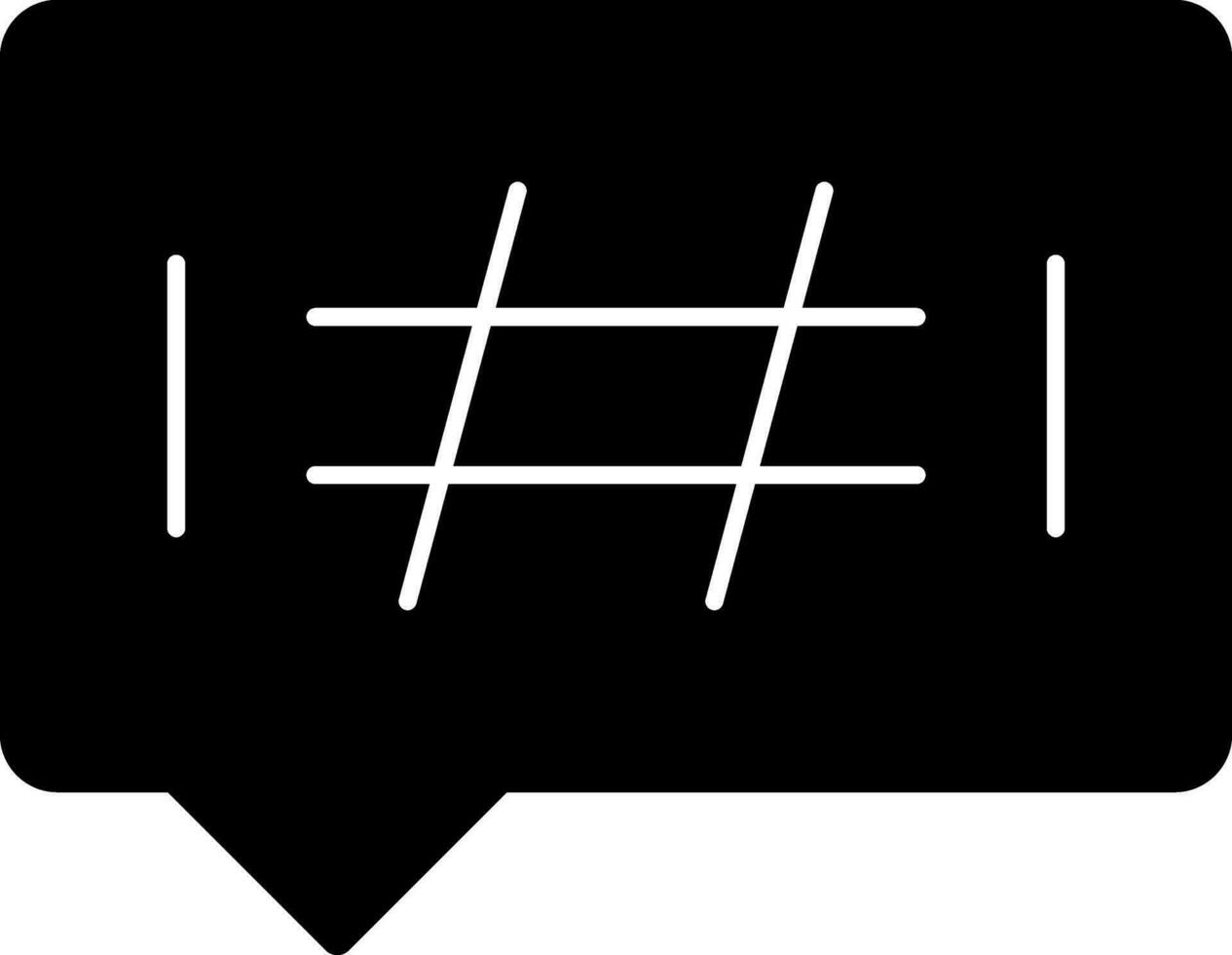 hashtags vektor ikon design