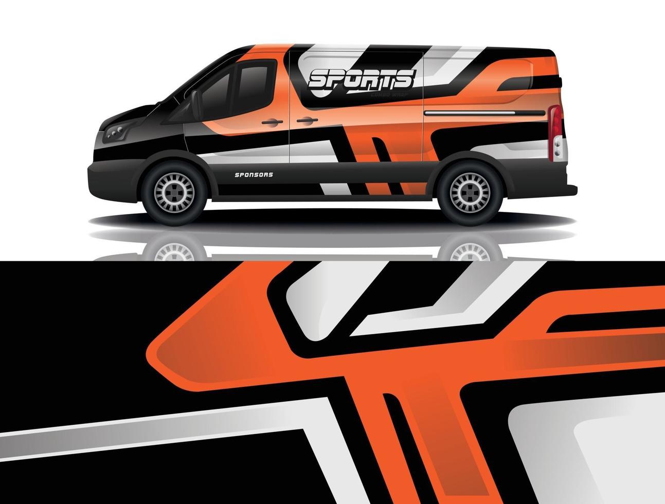 sport bil dekal wrap design vektor