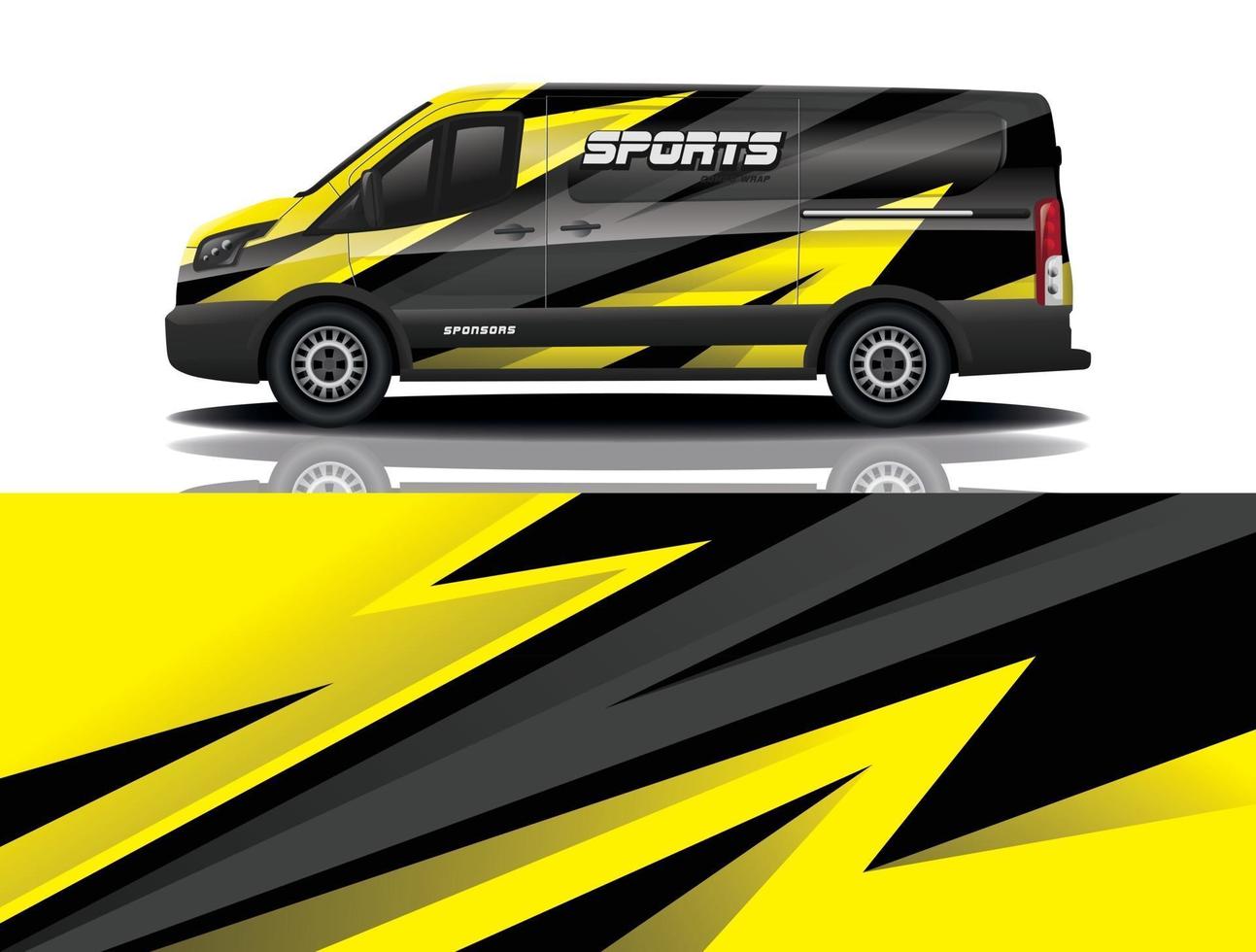 sport bil dekal wrap design vektor