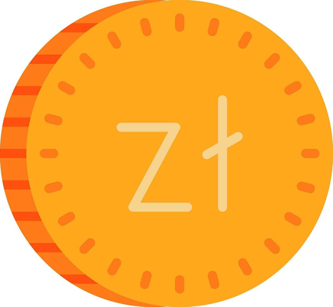 zloty vektor ikon design