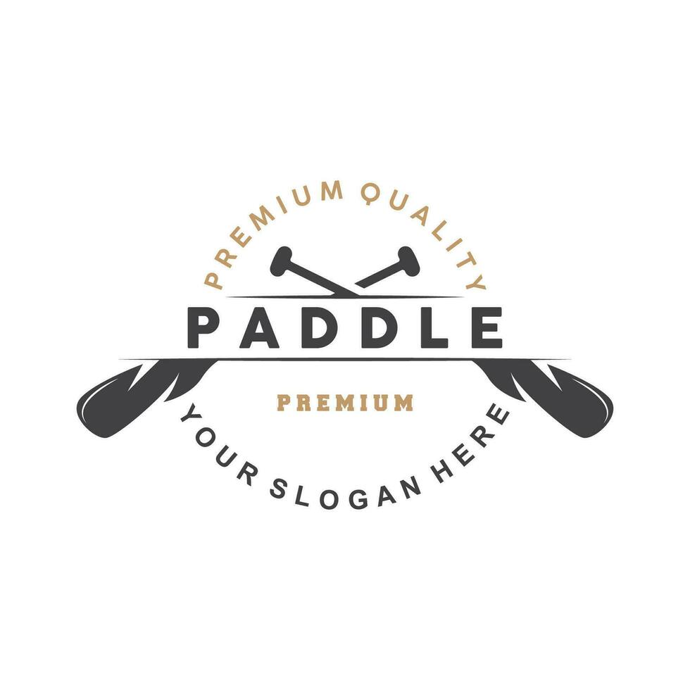 Paddel Logo, Boot Paddel Design Vektor Illustration Symbol einfach Design