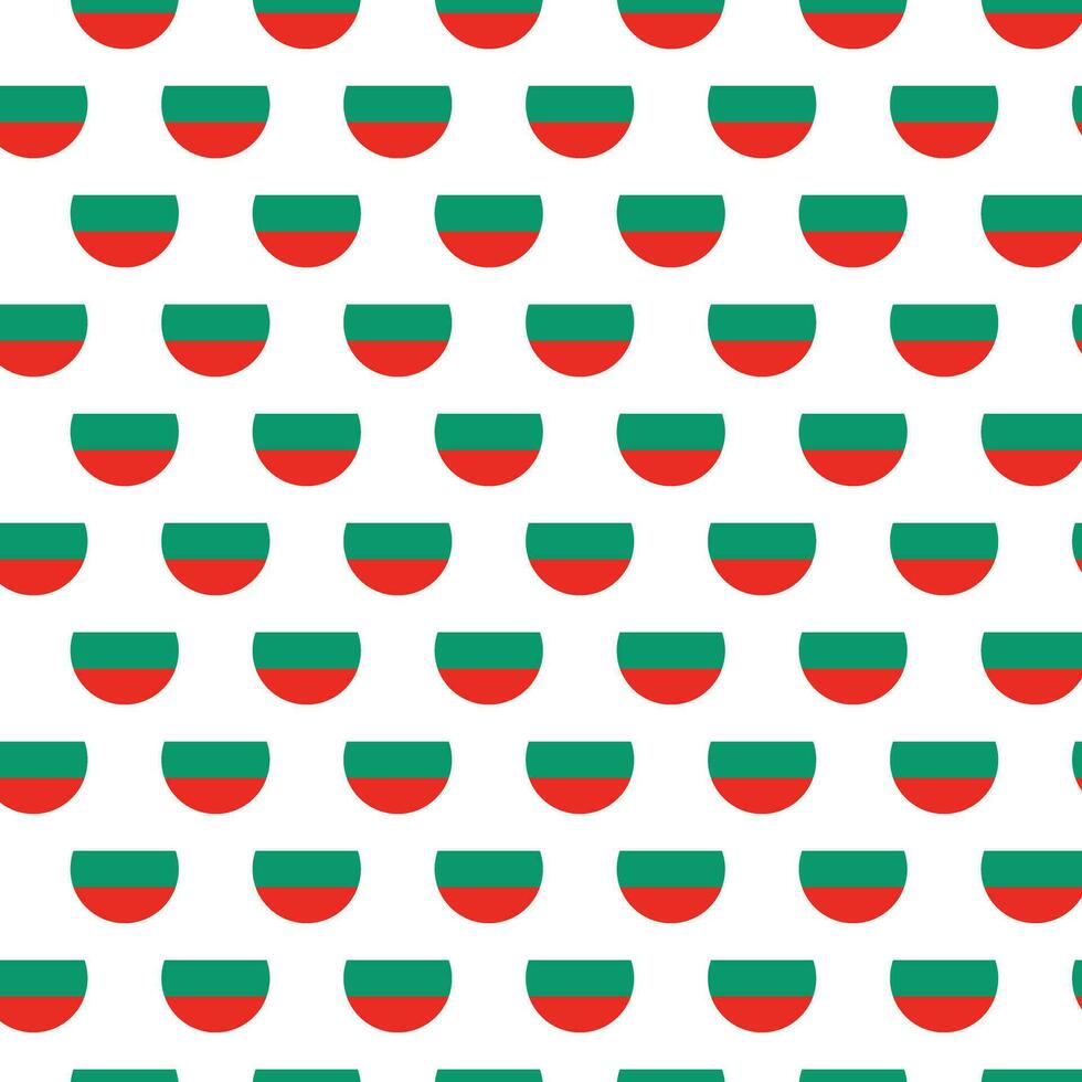 Bulgarien Flagge Muster im Kreis gestalten wiederholen Design vektor