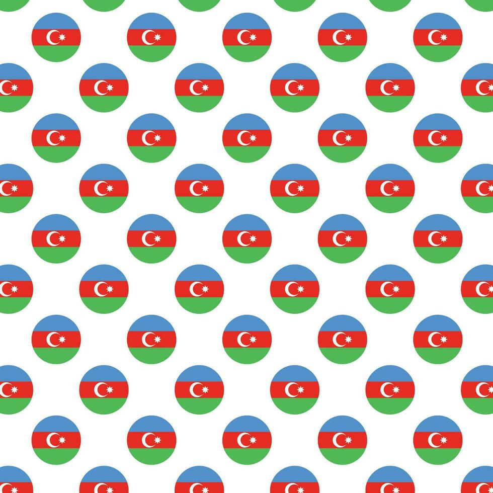 azerbaijan flagga mönster i cirkel form upprepa design vektor