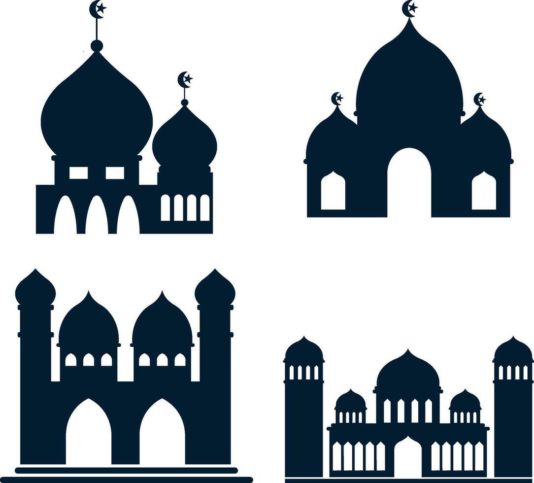 Moschee Ramadan Islam Form. Vektor Illustration