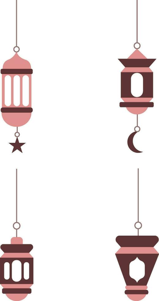 ramadan lykta form. vektor illustration