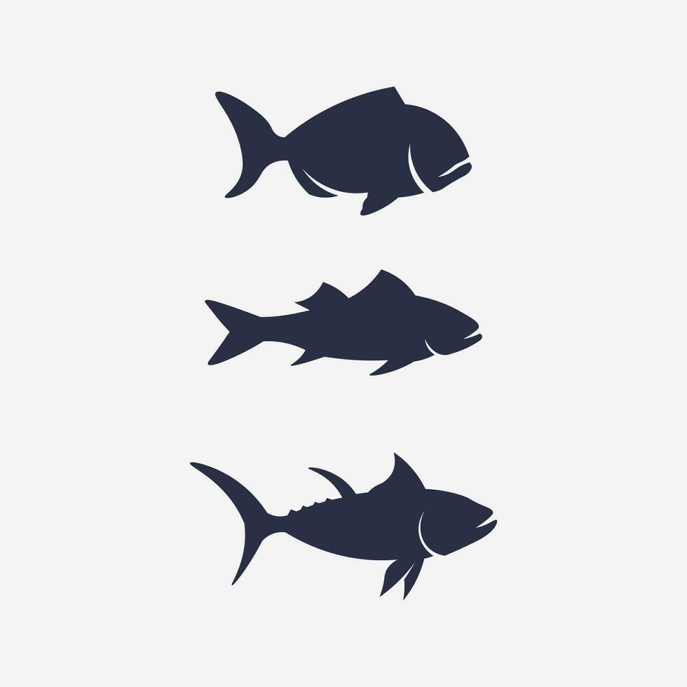 fisk abstrakt ikon design logotyp mall, kreativ vektor symbol för fiskeklubb eller onlinebutik.