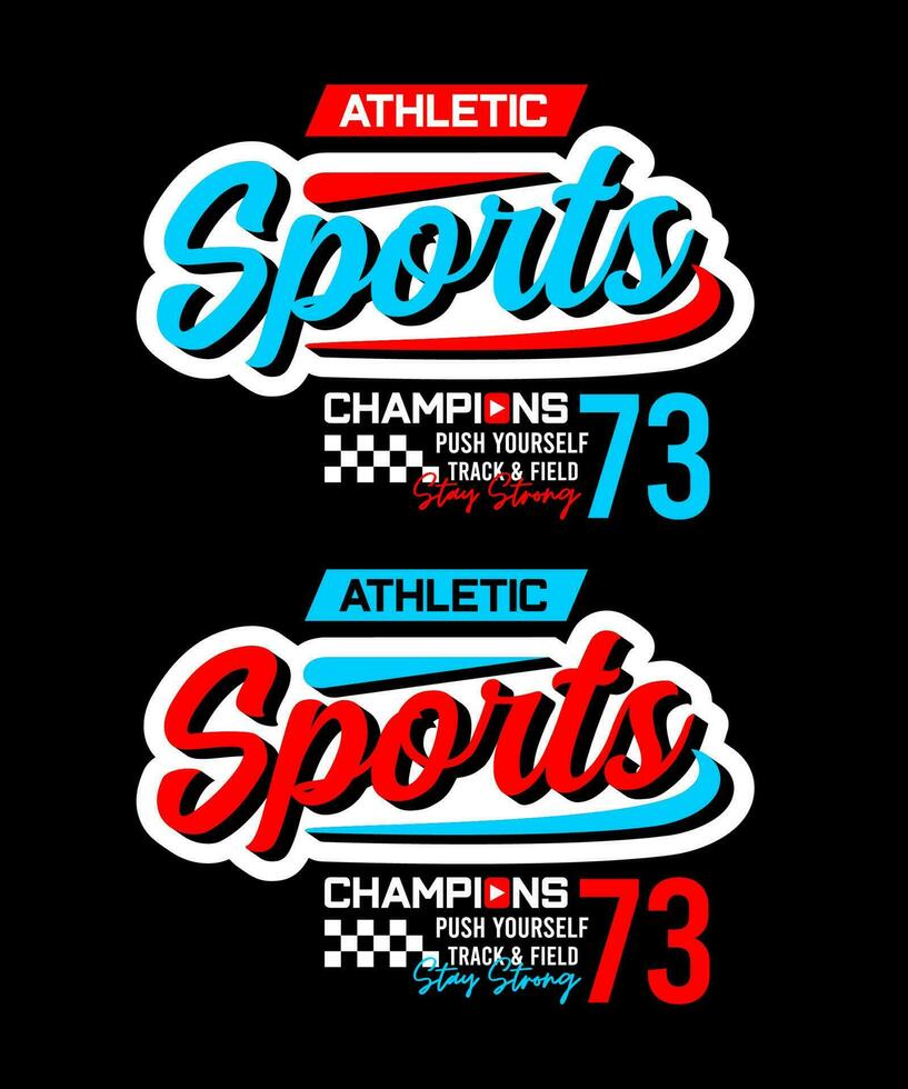 Sport Typografie Design, zum T-Shirt, Poster, Etiketten, usw. vektor