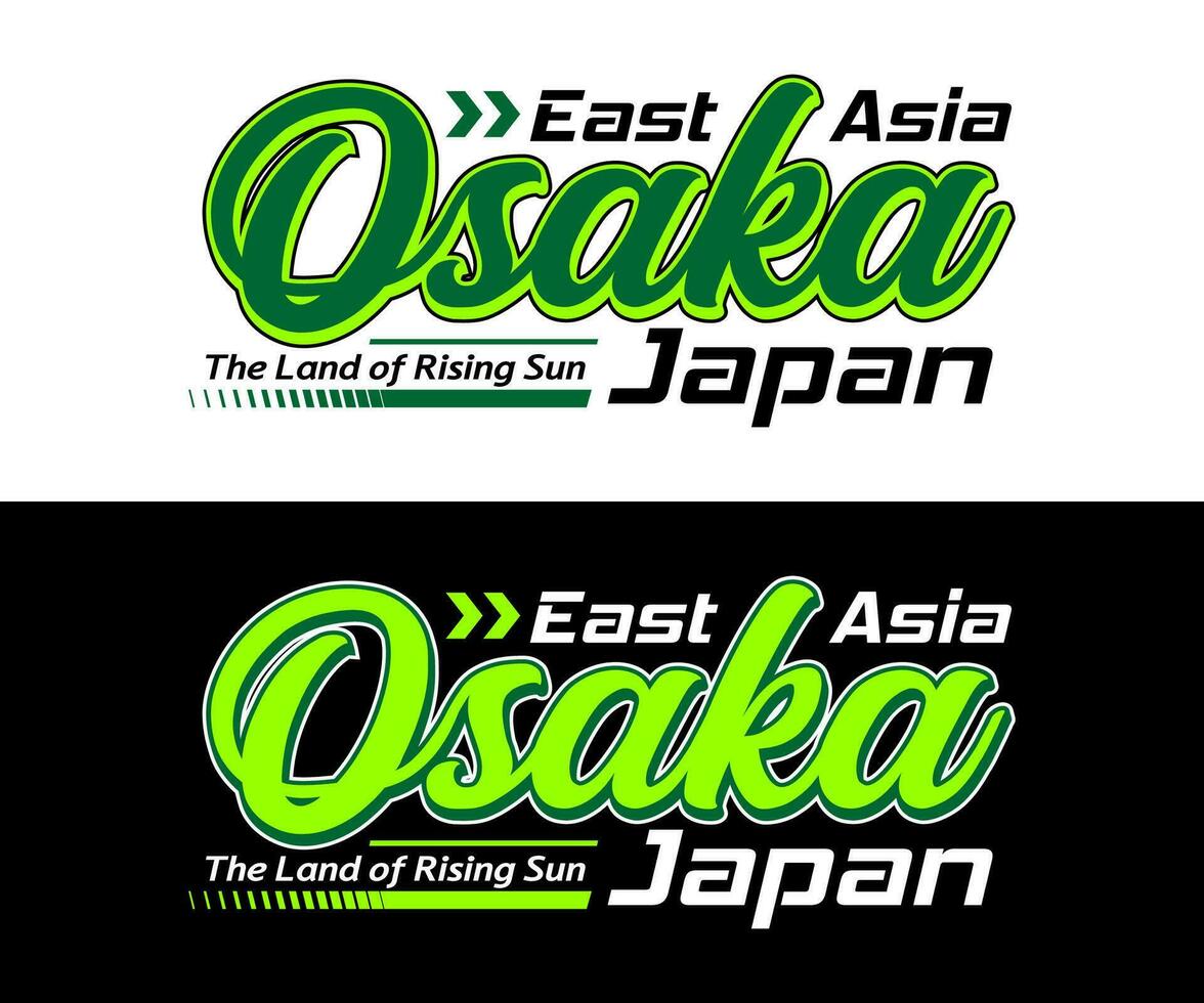 osaka japan stad årgång sport, för skriva ut på t shirts etc. vektor