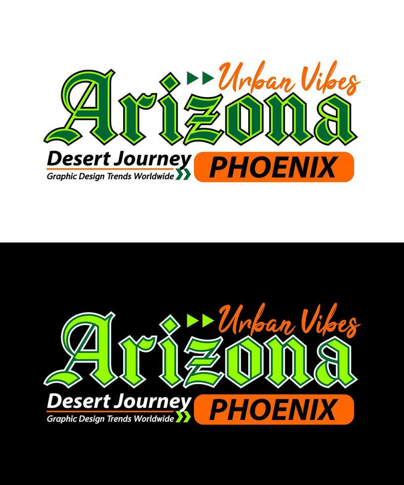 arizona urban stil typsnitt årgång högskola, för skriva ut på t shirts etc. vektor