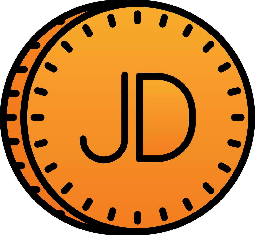 jordanisch Dinar Vektor Symbol Design