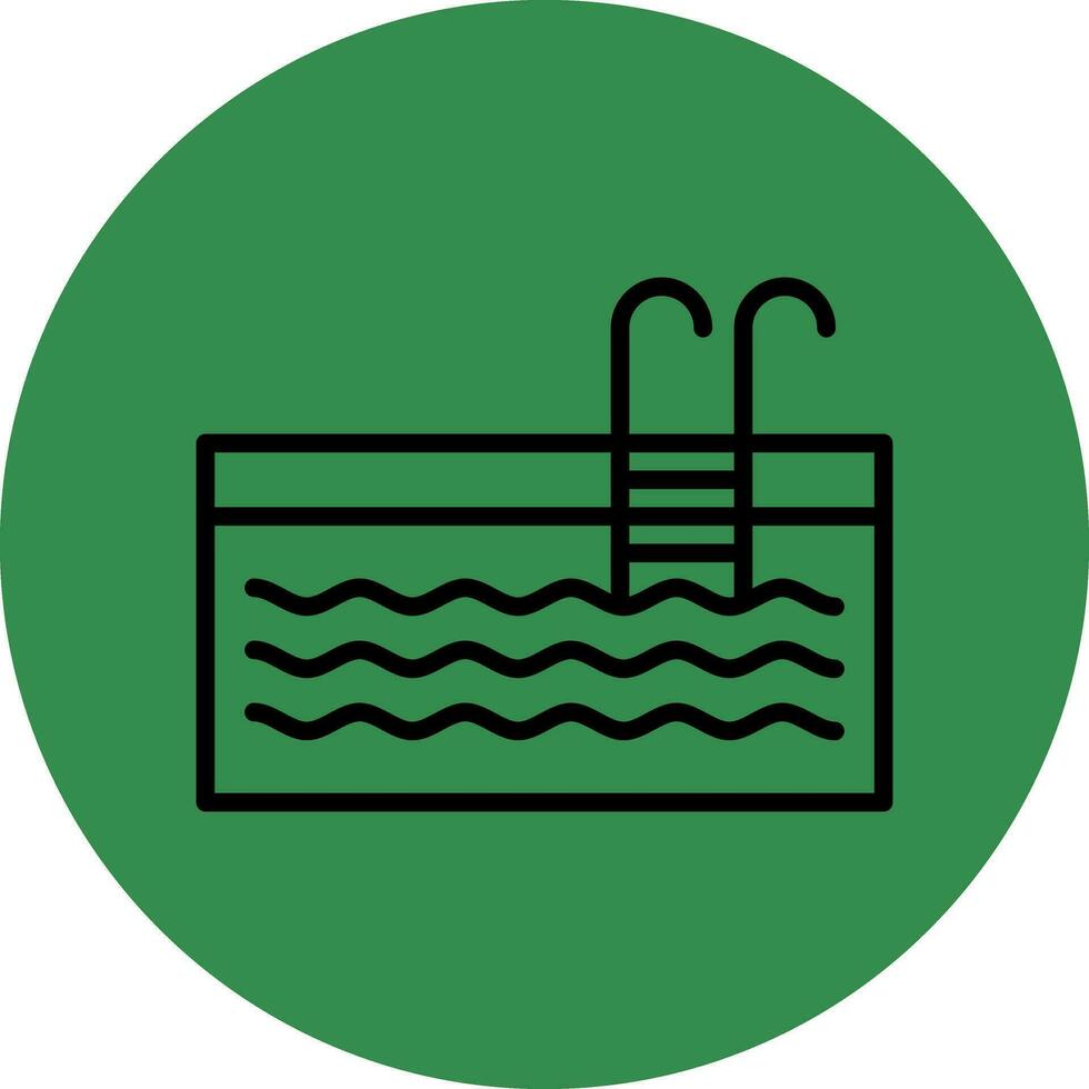 Schwimmbad-Vektor-Icon-Design vektor