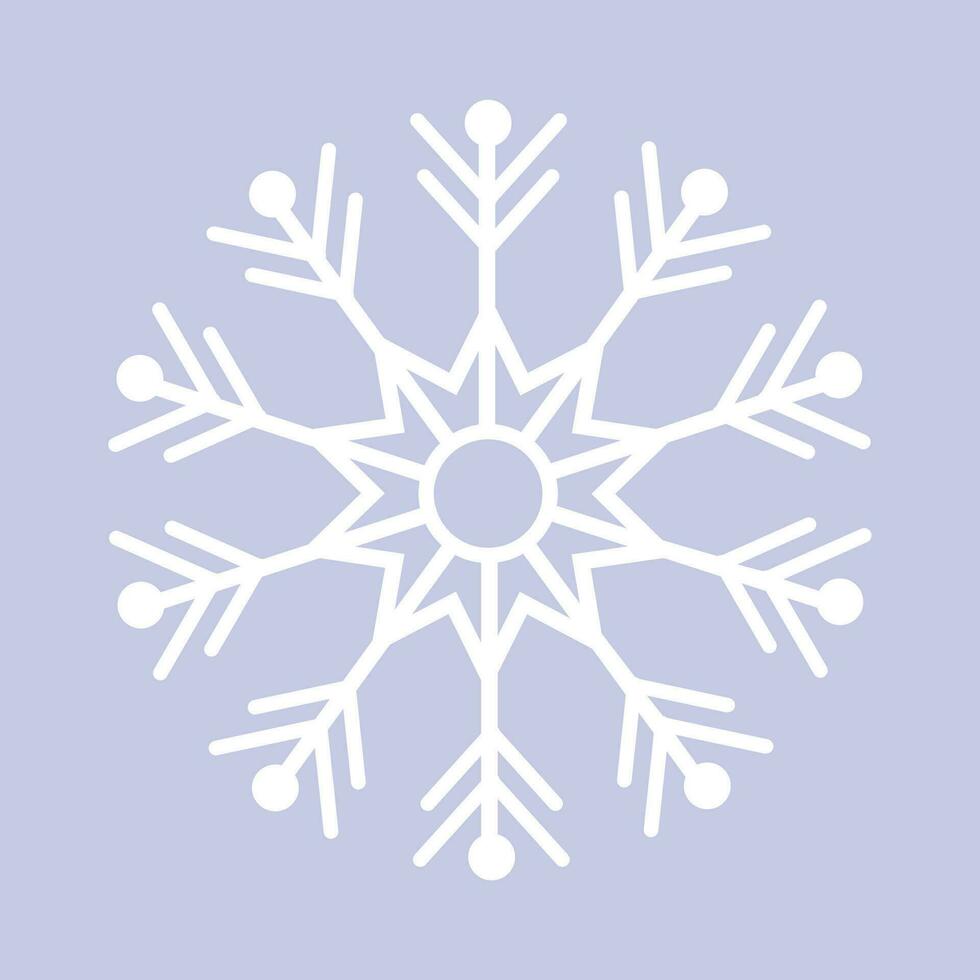 Vektor Weihnachten Schneeflocke Design auf Weiß
