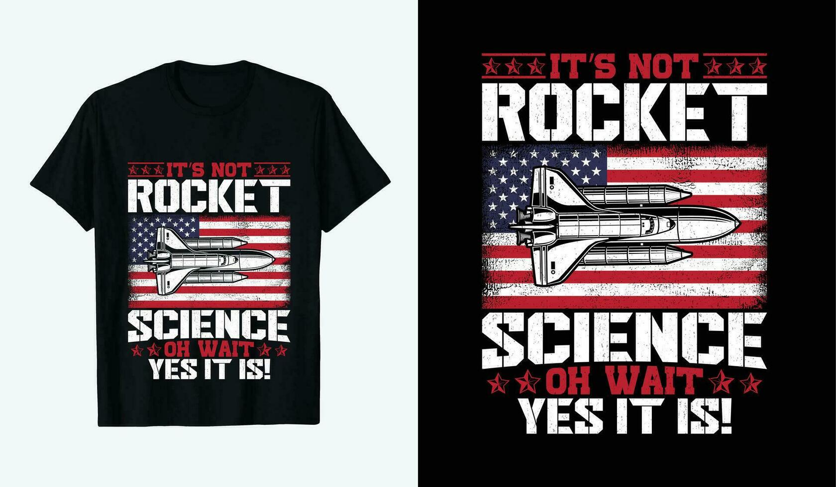 USA veteraner dag t-shirt design. dess inte raket vetenskap åh vänta ja den är vektor