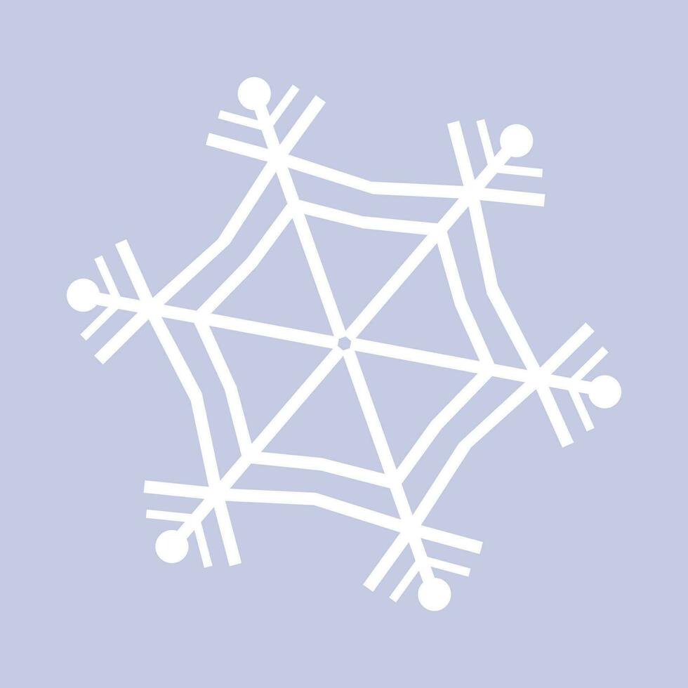 vektor jul snöflinga design på vit