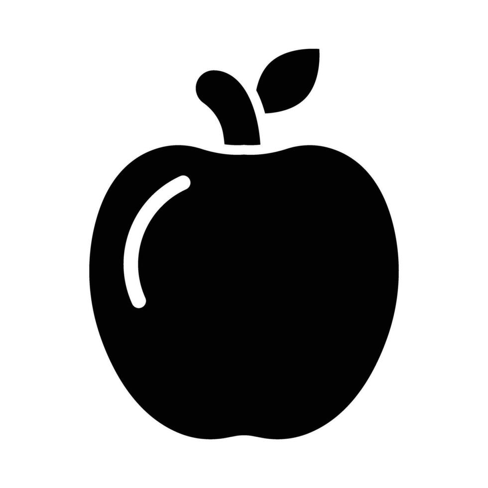 Apfel Vektor Glyphe Symbol zum persönlich und kommerziell verwenden.