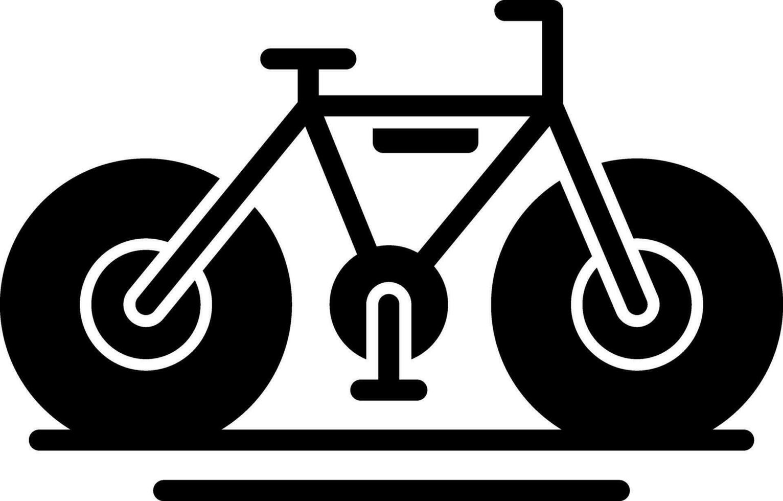 Fahrrad-Vektor-Icon-Design vektor