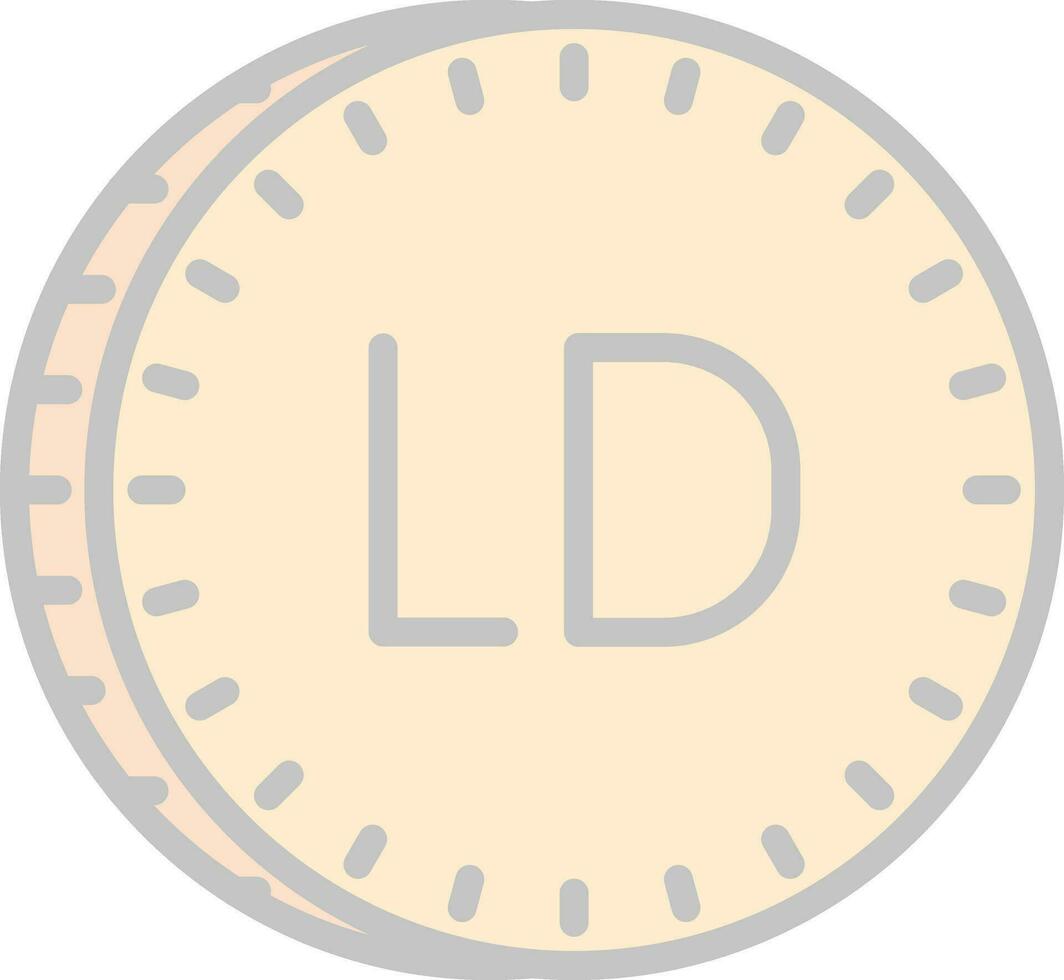 libyska dinar vektor ikon design