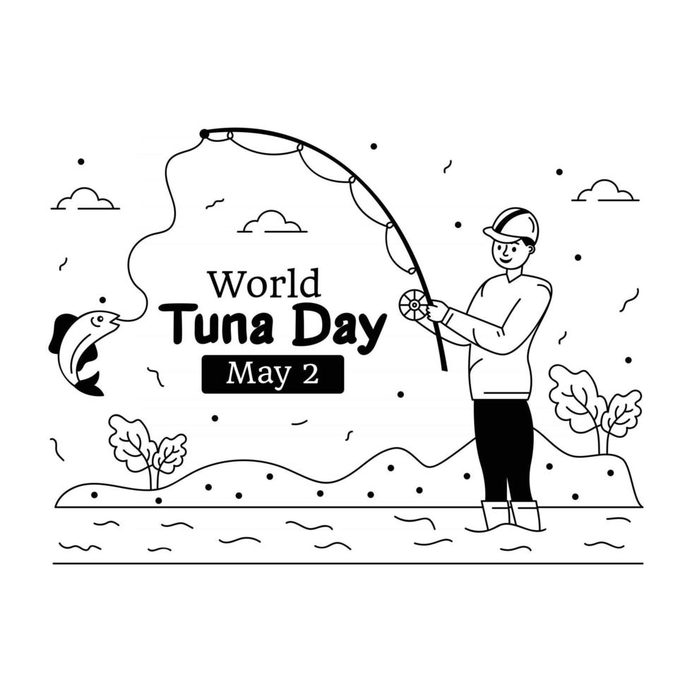 Welt-Thunfisch-Tag vektor
