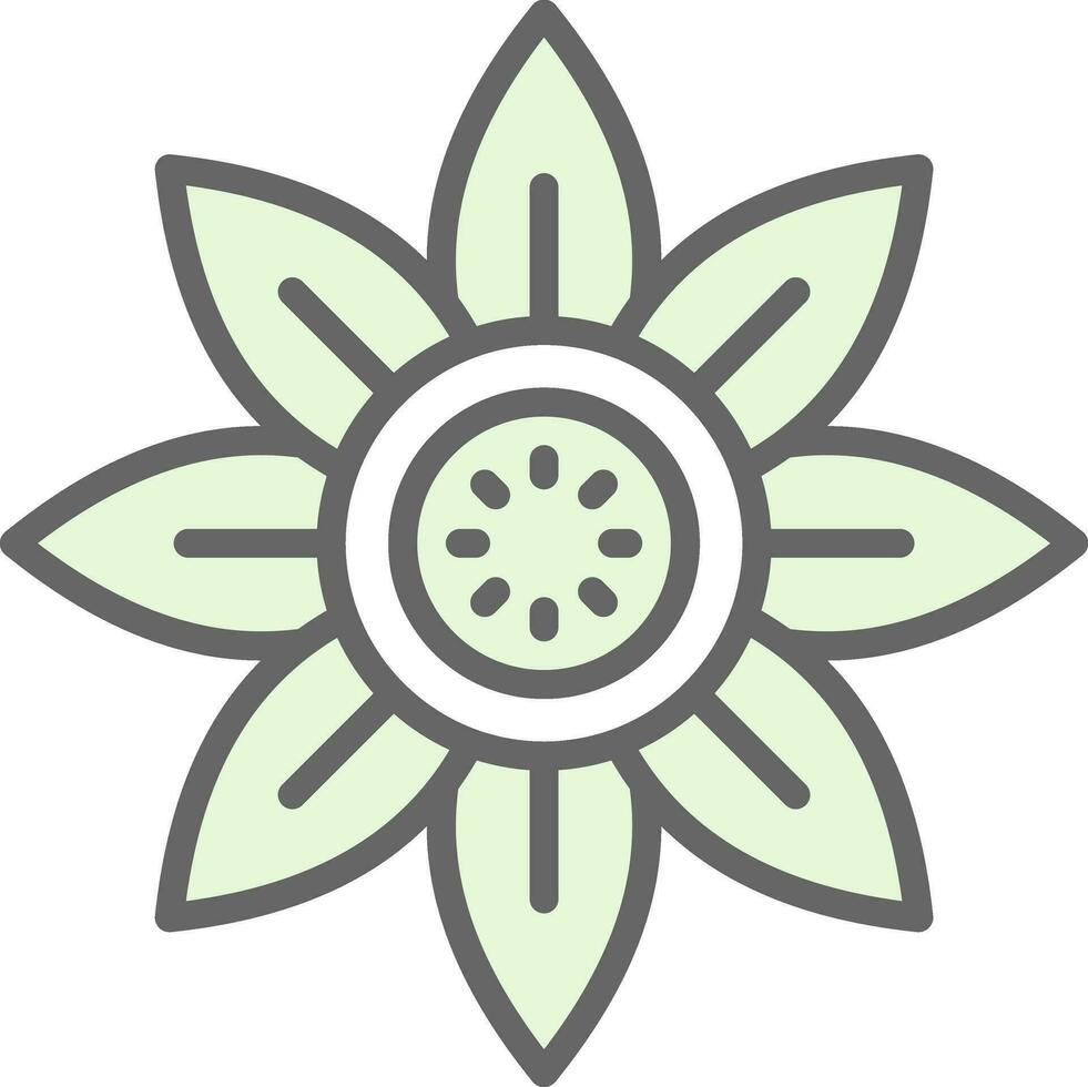 Sonnenblumen-Vektor-Icon-Design vektor