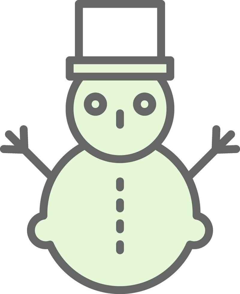 Schneemann-Vektor-Icon-Design vektor