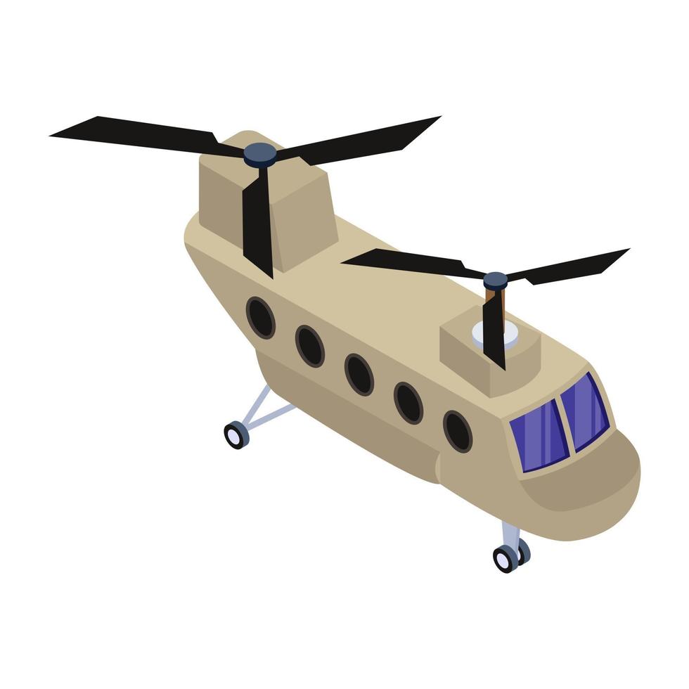 militär chinook helikopter vektor