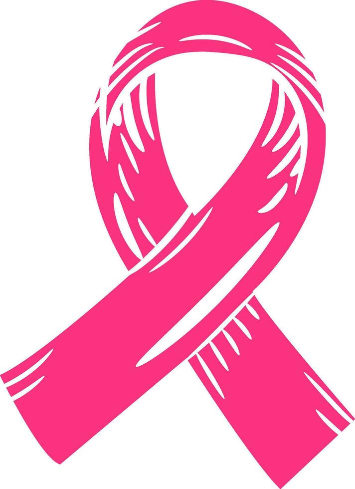 rosa band symbol av bröst cancer sjukdom vektor