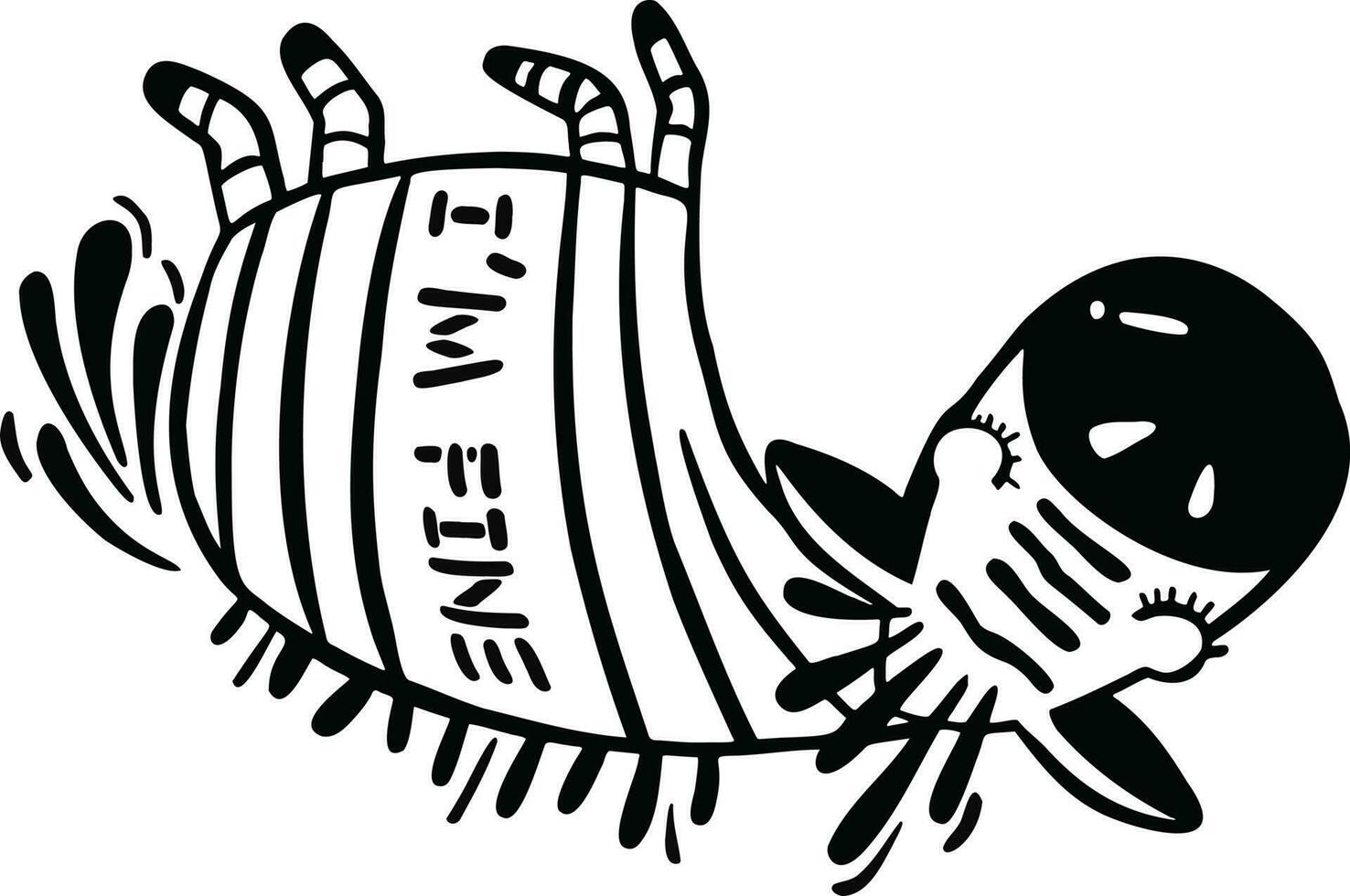 süß Baby Zebra auf ein Weiß Hintergrund. Vektor Illustration