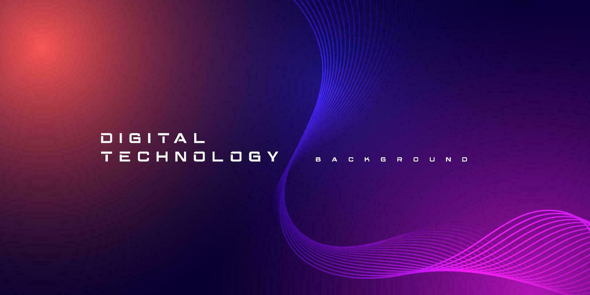 abstrakt digital teknologi trogen krets blå rosa bakgrund, cyber vetenskap teknik, innovation kommunikation framtida, ai stor data, internet nätverk förbindelse, moln hi-tech illustration vektor