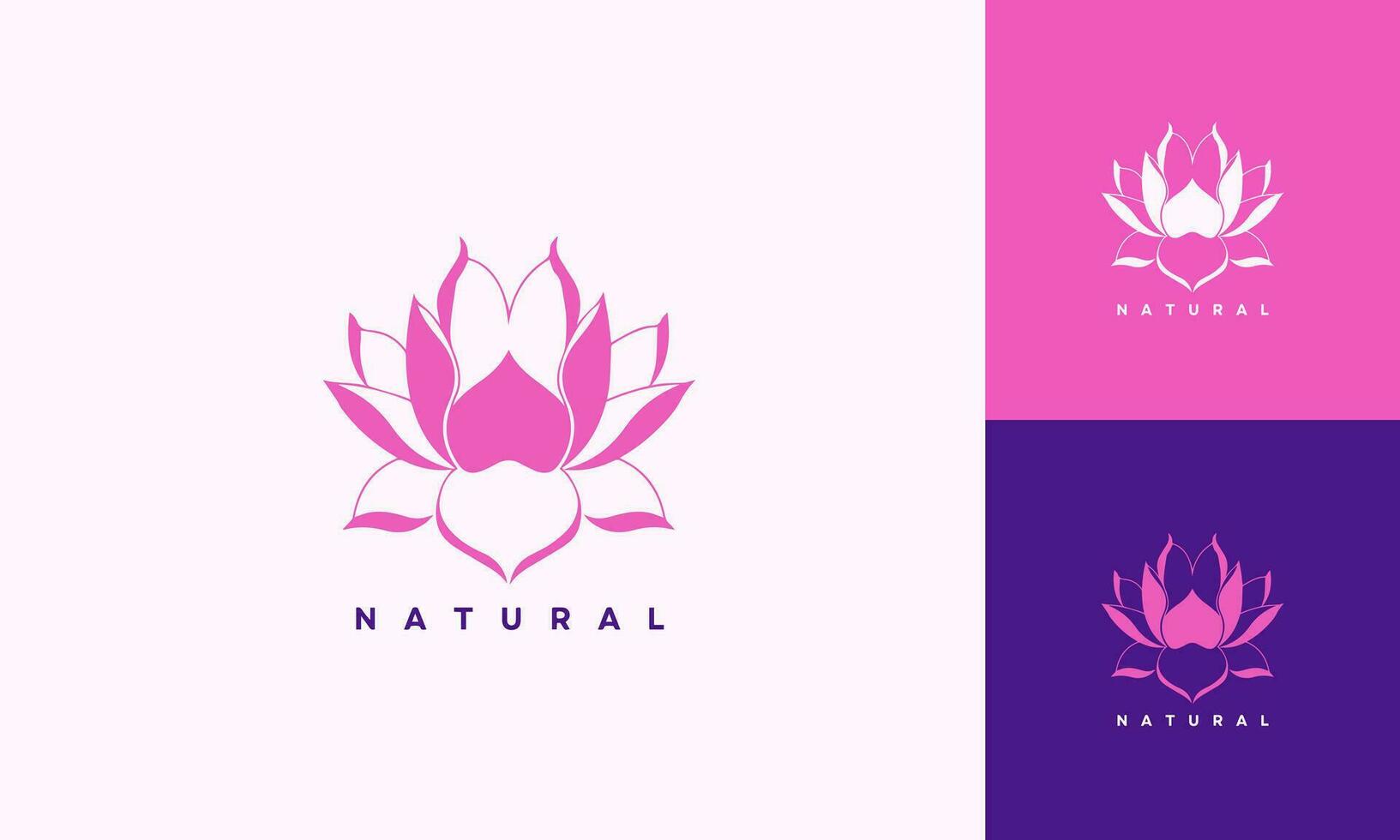 blomma lotus logotyp vektor mall design