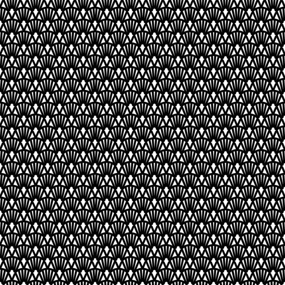 abstrakt sömlös mönster med silhuetter blommor i svart och vit. blommig upprepa svartvit bakgrund. ändlös skriva ut textur. tyg design. tapet - vektor