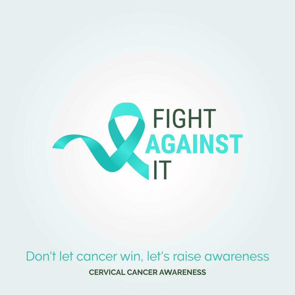 modig kvinnor. stark mot cervical cancer med vektor bakgrund posters