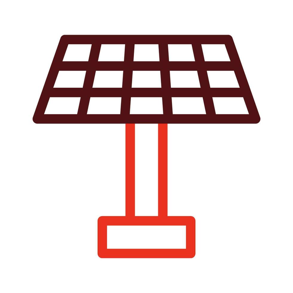 Solar- Panel Vektor dick Linie zwei Farbe Symbole zum persönlich und kommerziell verwenden.