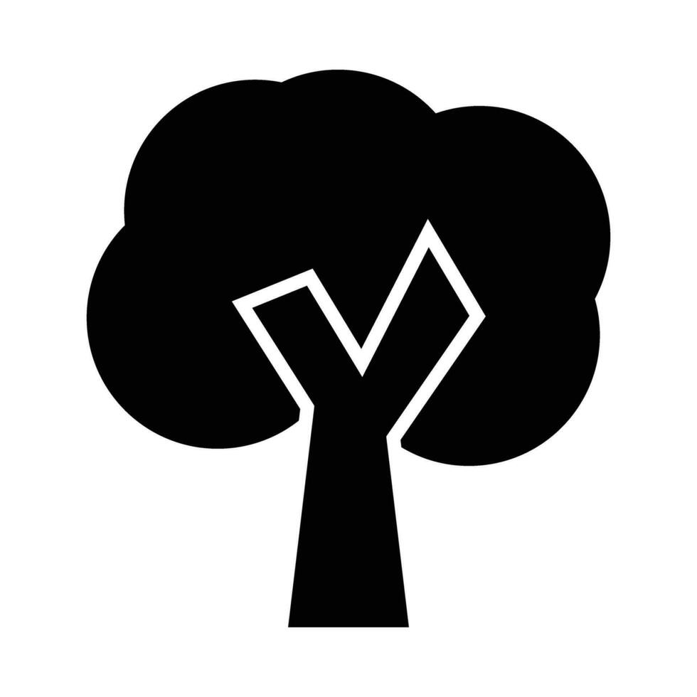 Baum Vektor Glyphe Symbol zum persönlich und kommerziell verwenden.