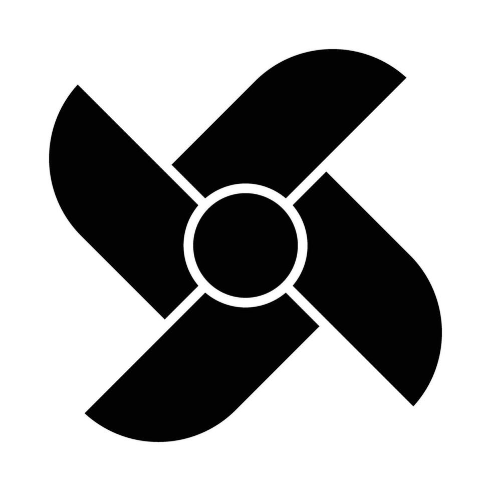 Windrad Vektor Glyphe Symbol zum persönlich und kommerziell verwenden.