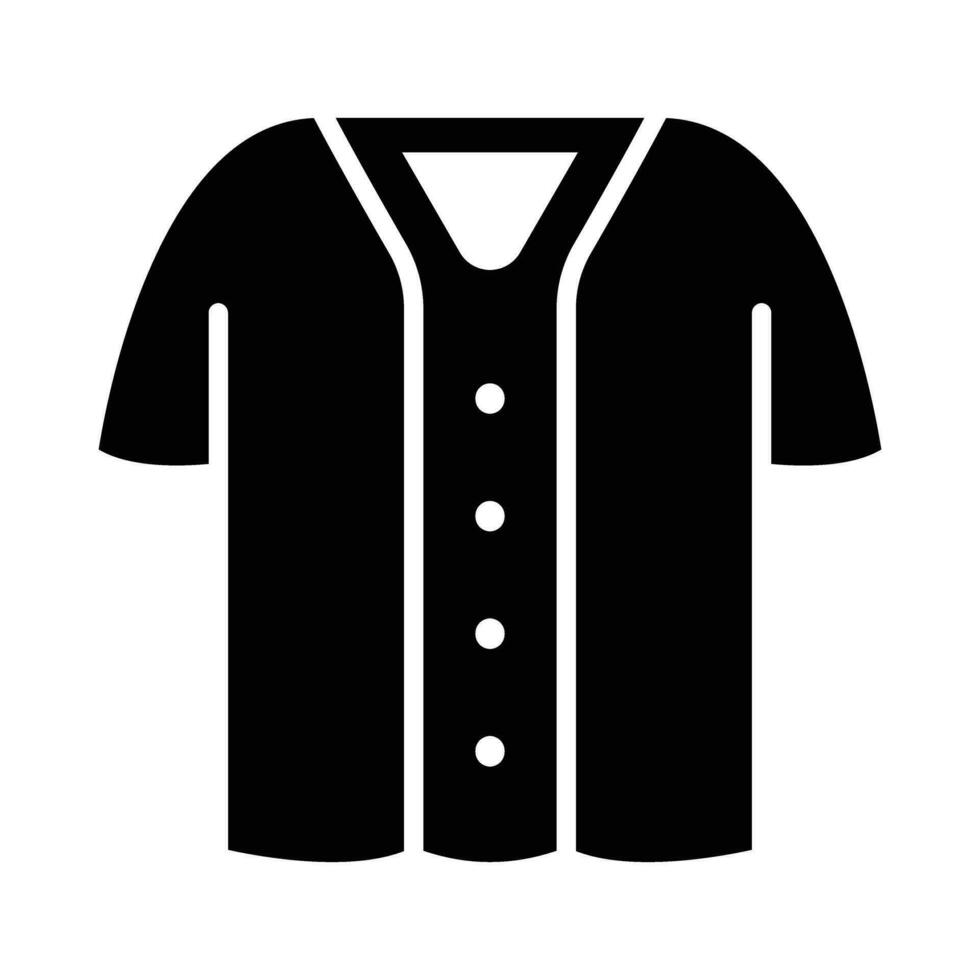baseboll skjorta vektor glyf ikon för personlig och kommersiell använda sig av.