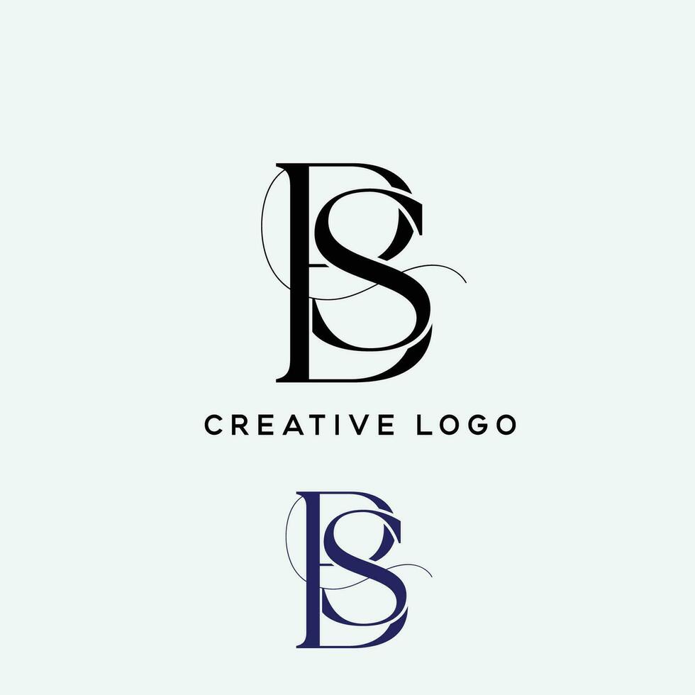 bs Initiale Brief Logo vektor