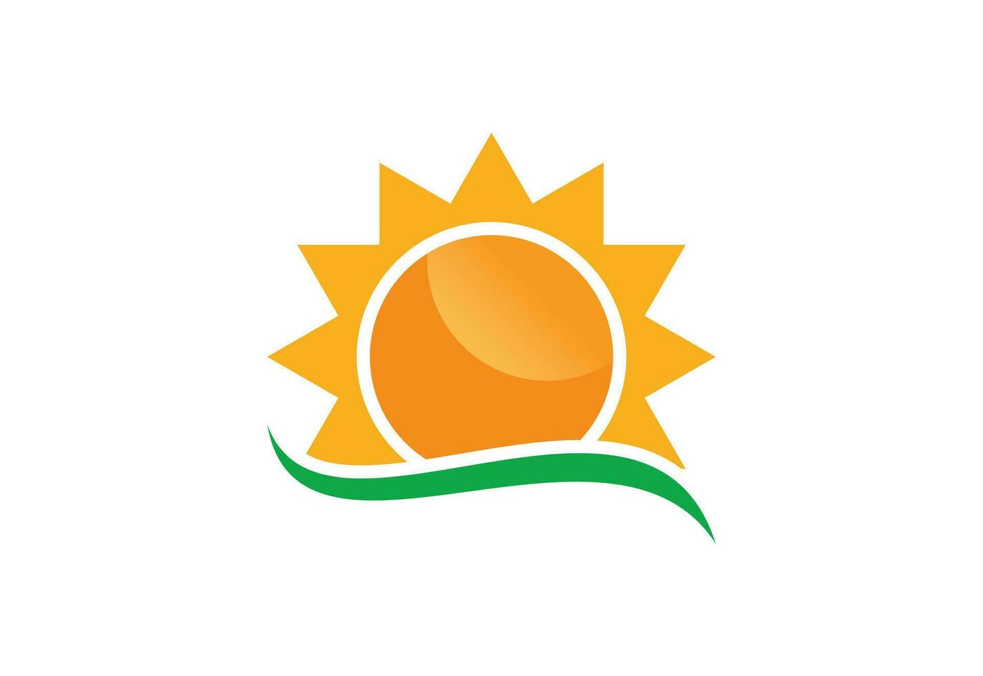 Sonne Logo, Vektor Design Konzept