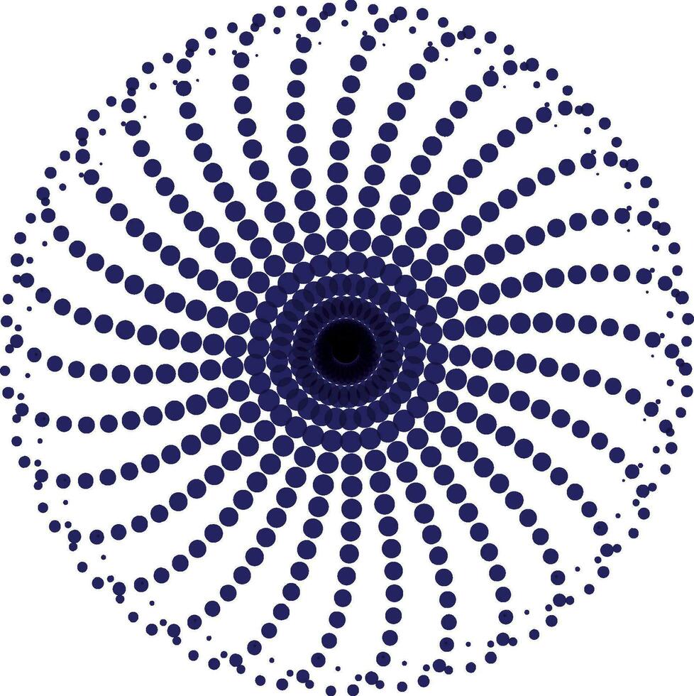 en blå och virvla runt logotyp, en cirkulär punkt mönster med blå och rosa färger, punkt svart lutning symbol logotyp cirkulär form spiral halvton cirkel runda abstrakt cirkel vektor